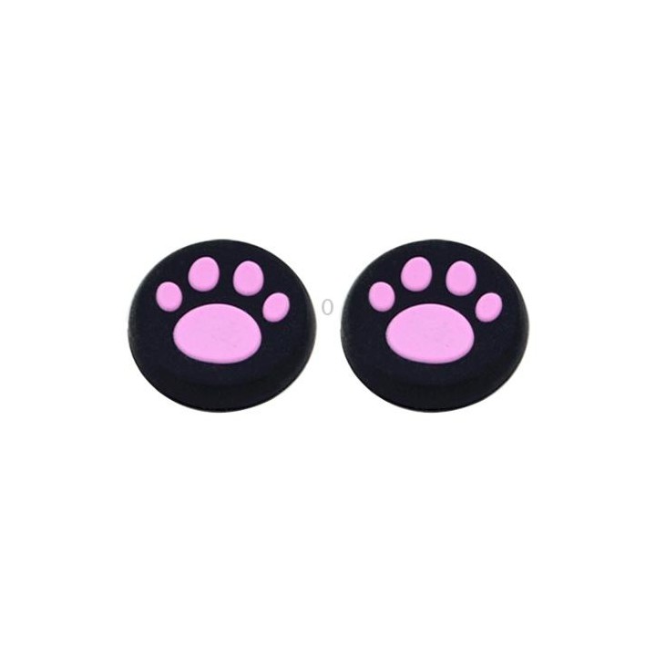 4 PCS Cute Cat Paw Silicone Protective Cover for PS4 / PS3 / PS2 / XBOX360 / XBOXONE / WIIU Gamepad Joystick(Pink)