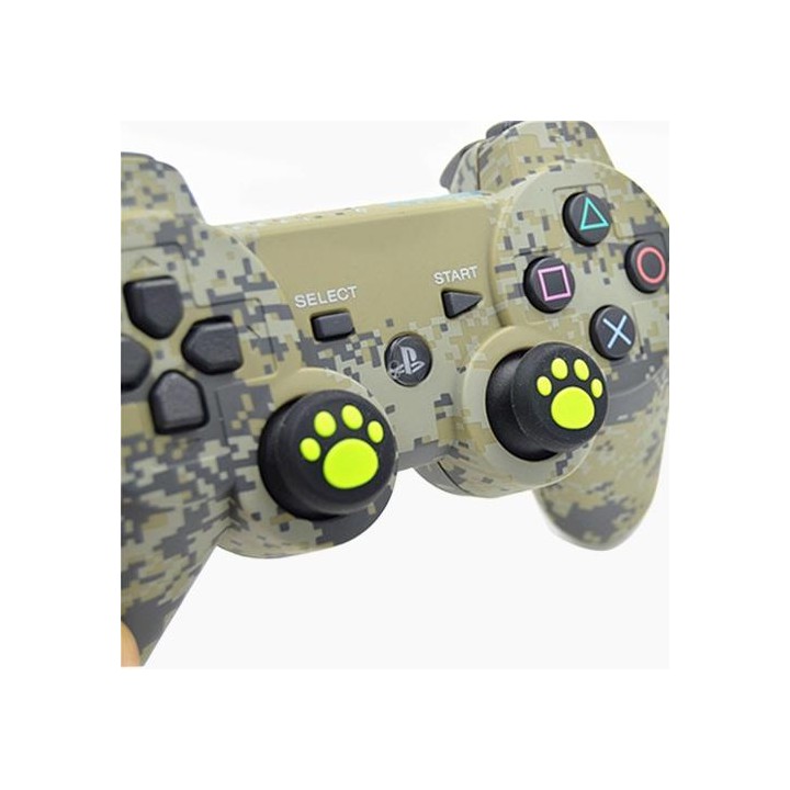 4 PCS Cute Cat Paw Silicone Protective Cover for PS4 / PS3 / PS2 / XBOX360 / XBOXONE / WIIU Gamepad Joystick(White)