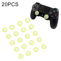 20 PCS Luminous Silicone Protective Cover for PS4 / PS3 / PS2 / XBOX360 / XBOXONE / WIIU Gamepad Joystick(Green)