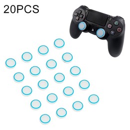 20 PCS Luminous Silicone Protective Cover for PS4 / PS3 / PS2 / XBOX360 / XBOXONE / WIIU Gamepad Joystick(Blue)