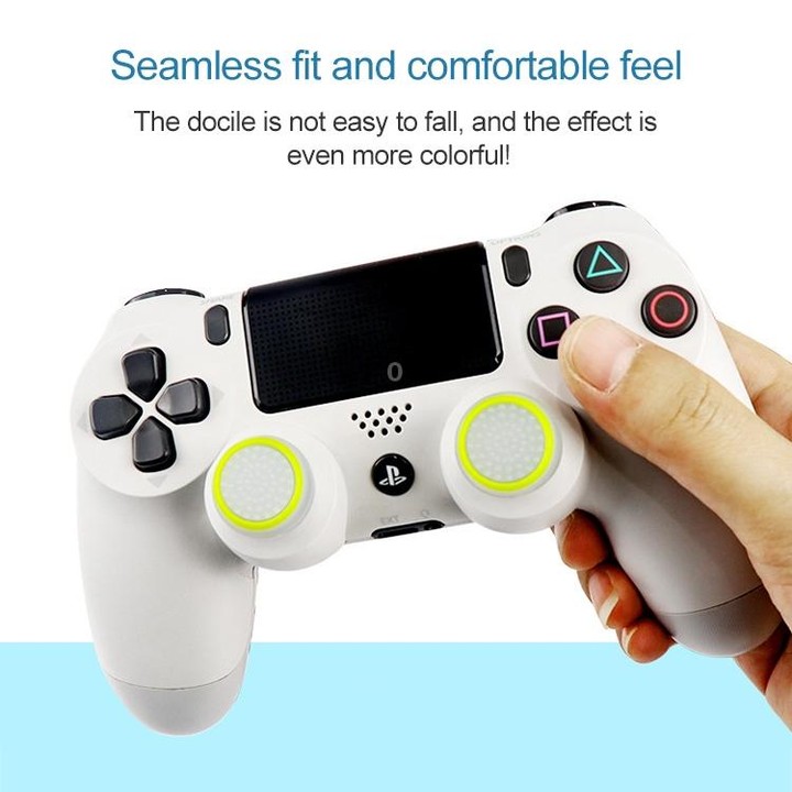 20 PCS Luminous Silicone Protective Cover for PS4 / PS3 / PS2 / XBOX360 / XBOXONE / WIIU Gamepad Joystick(Red)