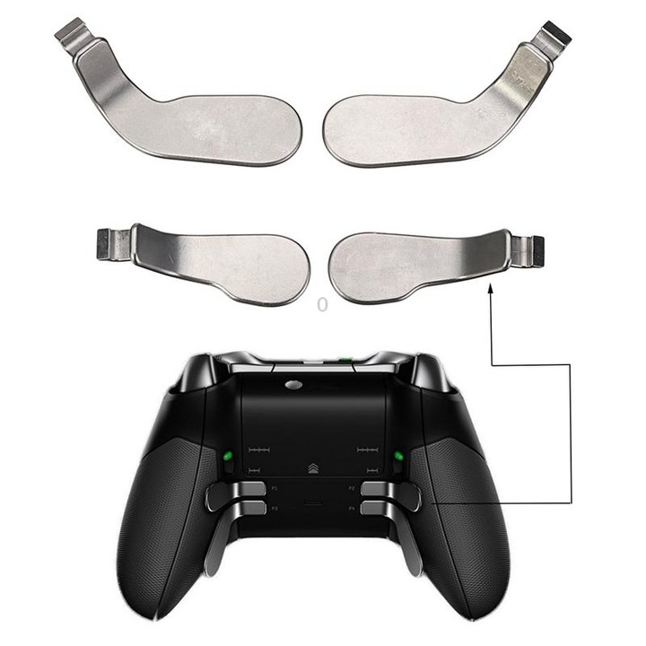 18 PCS Game Controller Handle Key Replacement Accessories for Xbox One ELITE(Black)