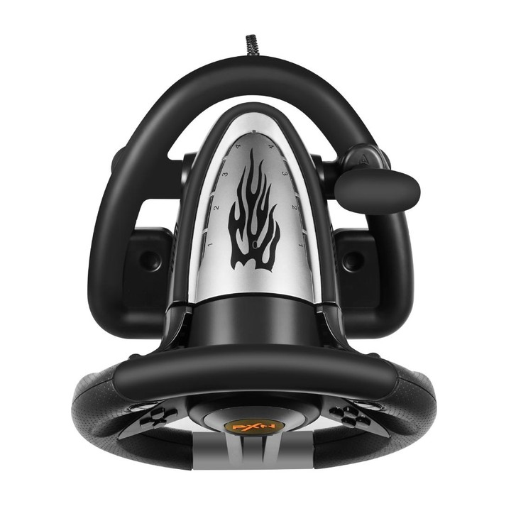 PXN-V3 Racing Game Steering Wheel for PC / PS3 / 4 / xbox one / switch(Black)