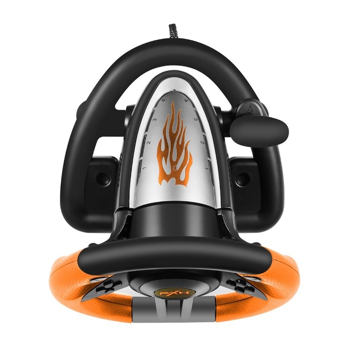 PXN-V3 Racing Game Steering Wheel for PC / PS3 / 4 / xbox one / switch(Orange)