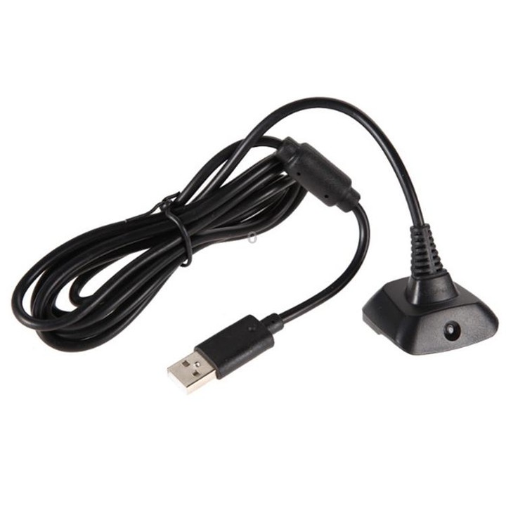 XBOX 360 1.5m Wireless Controller Charging Cable with Magnetic for XBOX 360(Black)