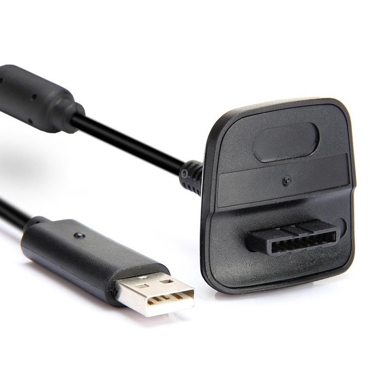 XBOX 360 1.5m Wireless Controller Charging Cable with Magnetic for XBOX 360(Black)