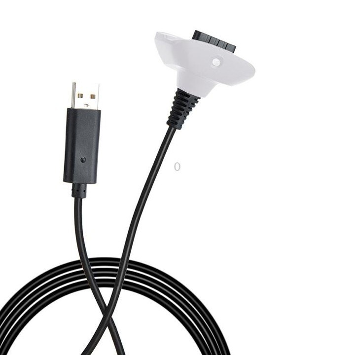 XBOX 360 1.5m Wireless Controller Charging Cable with Magnetic for XBOX 360(White)