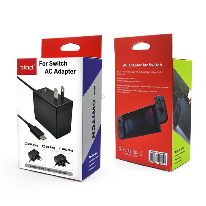AC Adapter Charger for Nintend Switch, US Plug