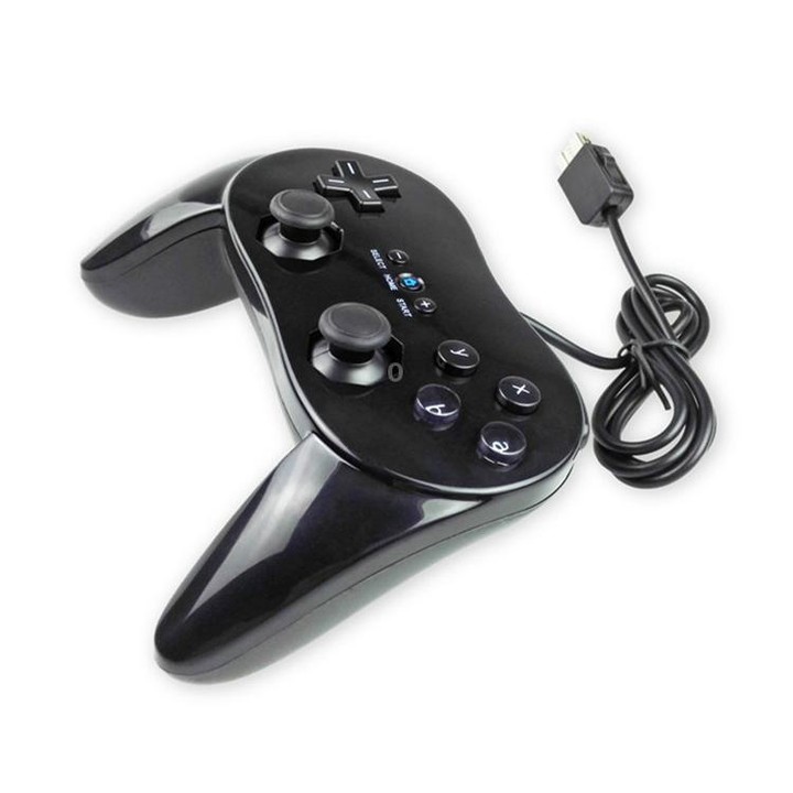 Classic Wired Game Controller Gaming Remote For Nintendo Wii(Black)