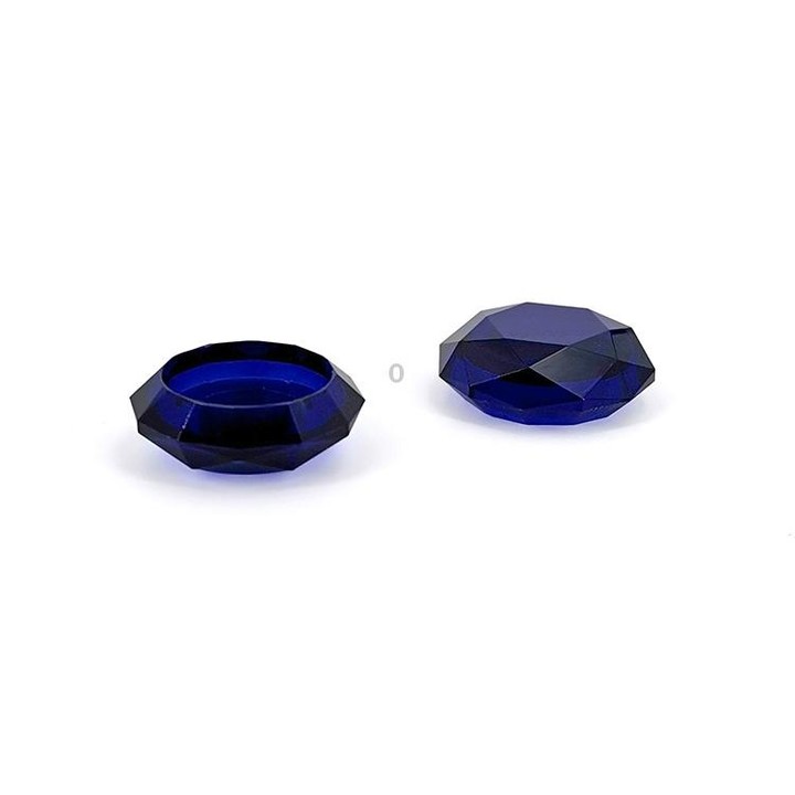 2 PCS Diamond Texture Games Grip Caps for PS5(Blue)