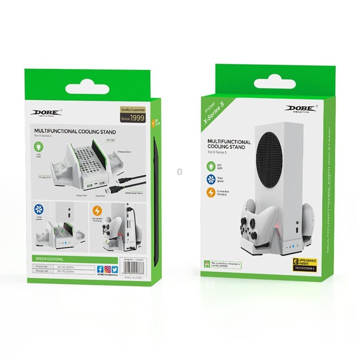 DOBE TYX-0663 Multi-function Cooling Base with Dual Battery Handle Charger For XBOX Series S
