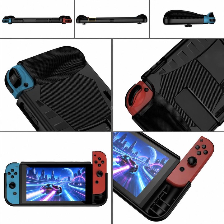 TPU Soft Protective Shell Drop Resistance for Nintendo Switch(Black)