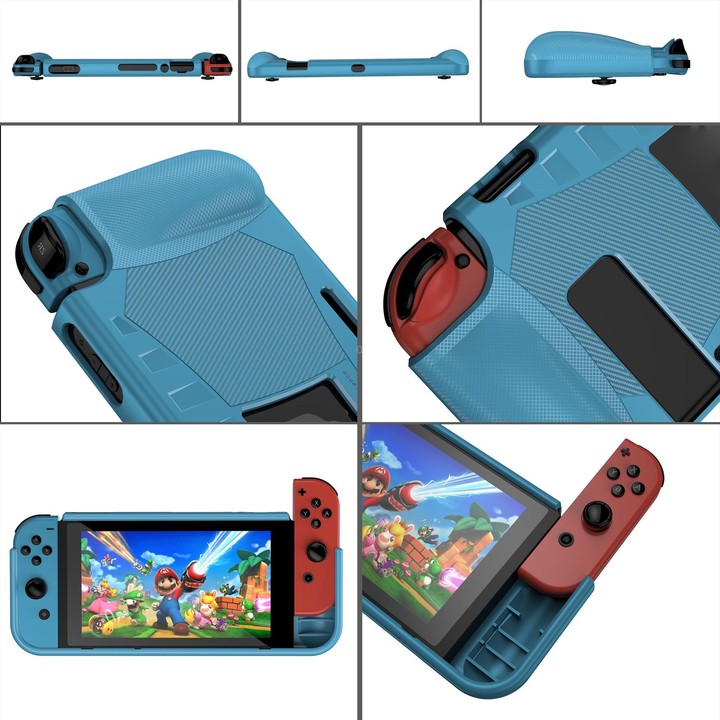 TPU Soft Protective Shell Drop Resistance for Nintendo Switch(Blue)