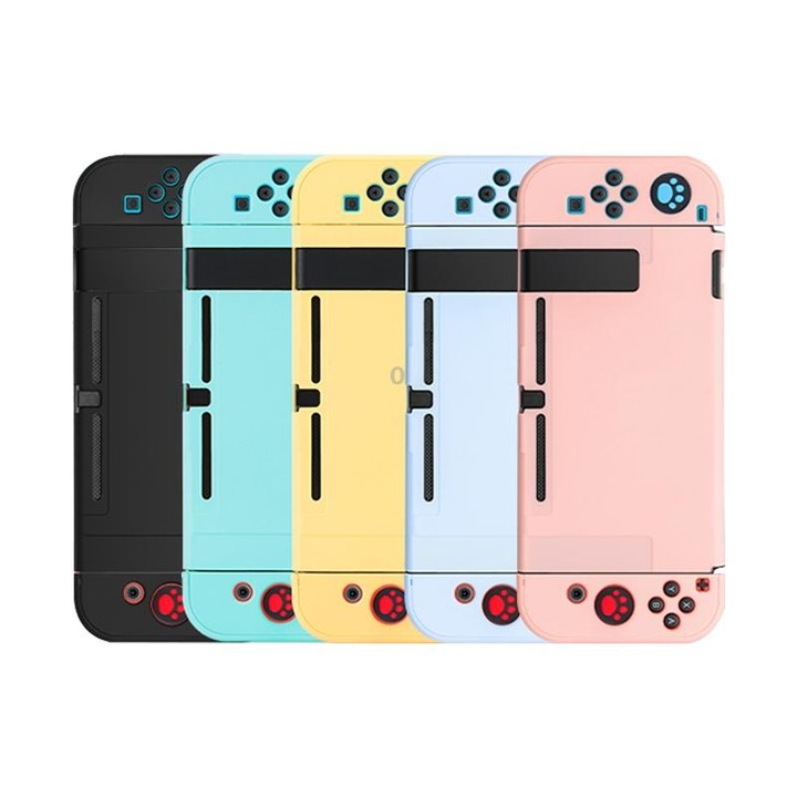 For Nintendo Switch Pure Color Shockproof TPU Case(Pink)