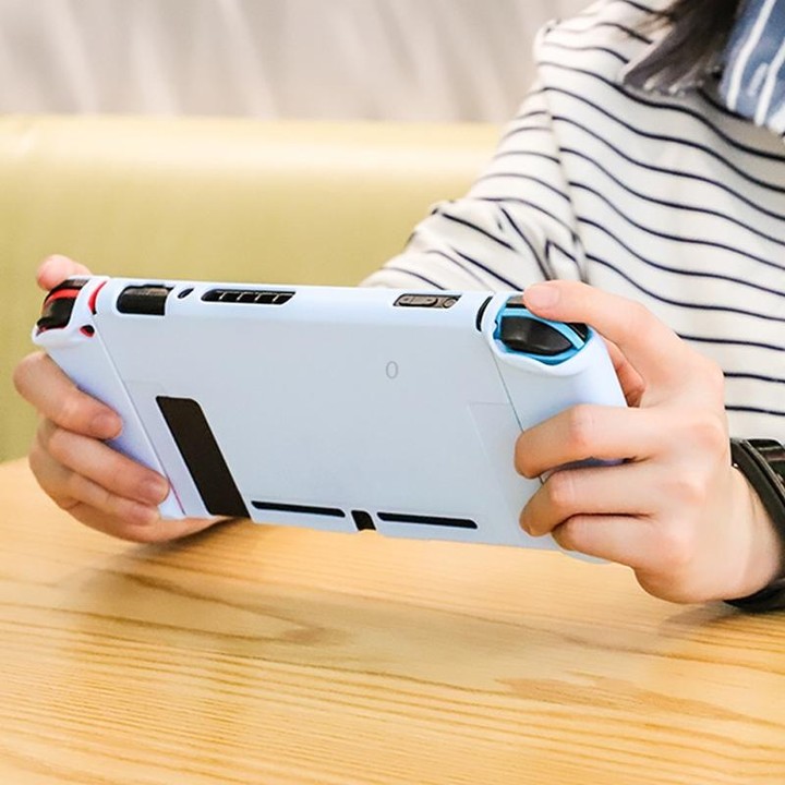 For Nintendo Switch Pure Color Shockproof TPU Case(Purple)