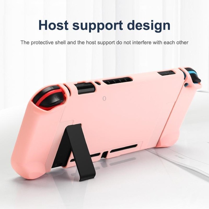 For Nintendo Switch Pure Color Shockproof TPU Case(Yellowish-brown)