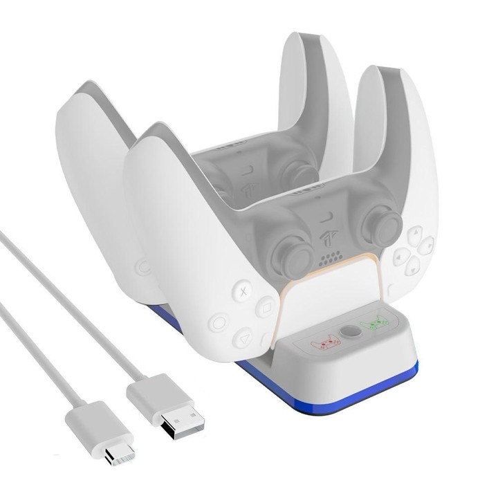 JYS P5116 Wireless Handle Dual Charging Station with Indicator Light For PS5