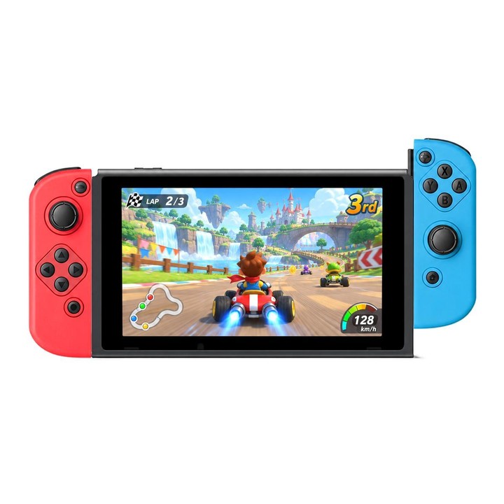 Left and Right Bluetooth Wireless Joypad Gamepad Game Controller for Switch(Blue + Red)