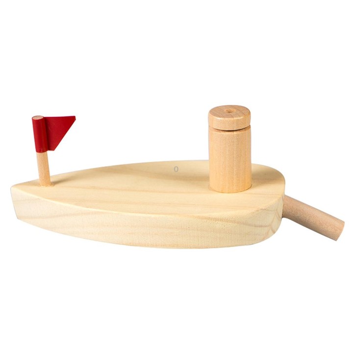 Baby Toys Wooden Balloon Boat Balloon Powered Boat Child Wooden Bath Toys