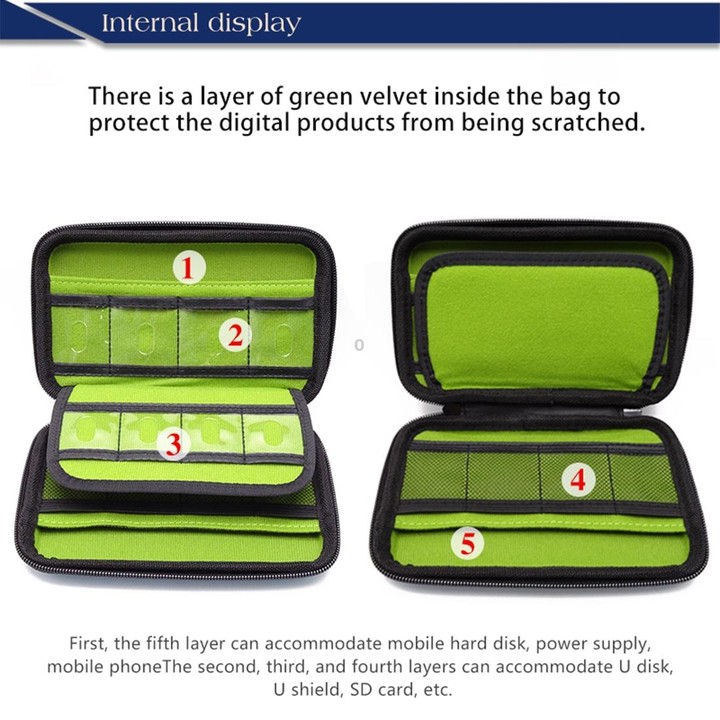 GUANHE GH1316 Waterproof Portable EVA Storage Bag(Black)