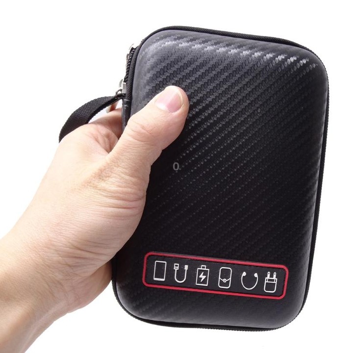 GUANHE GH1822 Carbon Fiber Portable Travel Storage Bag(Black)