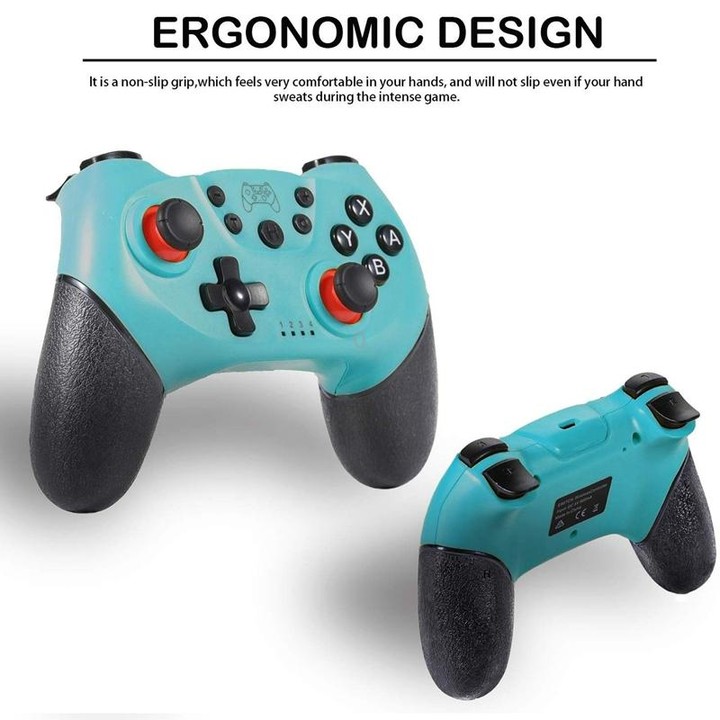 6-axis Bluetooth Joypad Gamepad Game Controller for Switch Pro(Green)