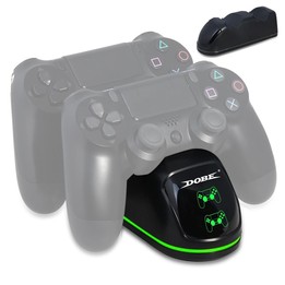 DOBE TP4-1781 Wireless Controller Dual Charging Dock LED Charger Handle Charger for PS4 / Slim / Pro(Black)