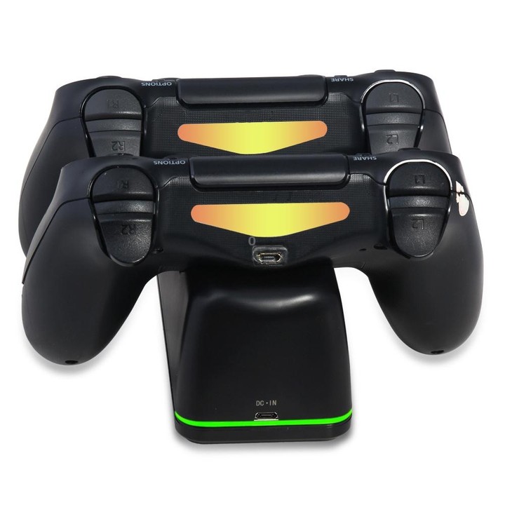 DOBE TP4-1781 Wireless Controller Dual Charging Dock LED Charger Handle Charger for PS4 / Slim / Pro(Black)