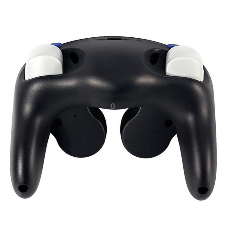Three-point Decorative Strip Wired Game Handle Controller for Nintendo NGC(Black)