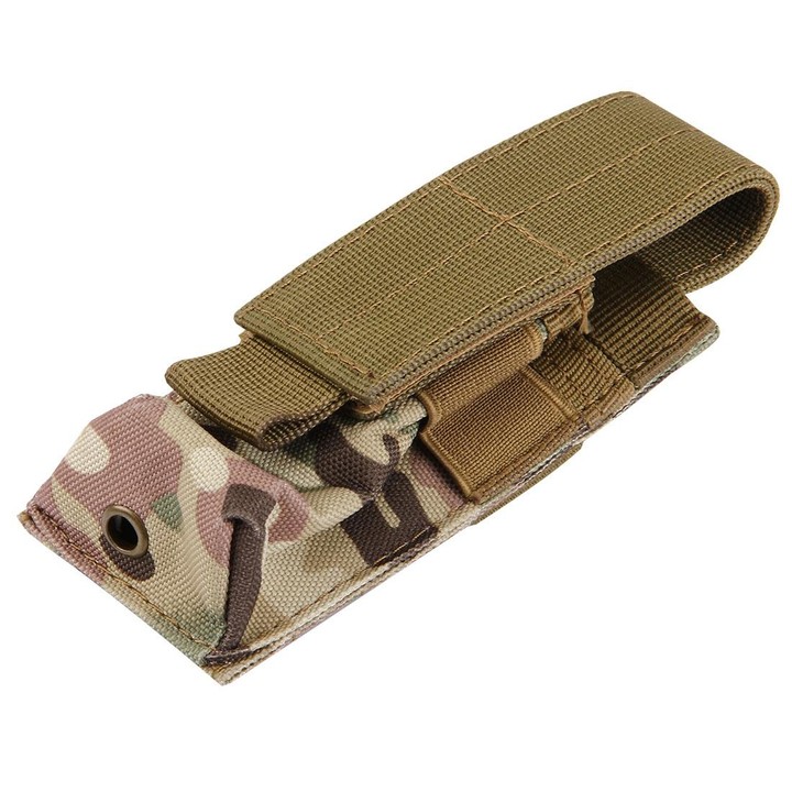 M5 Multifunctional Outdoor Sports Mini Portable Flashlight Protective Cover / Bag, Size: 15 x 4.7 x 2 cm(Dark Red)