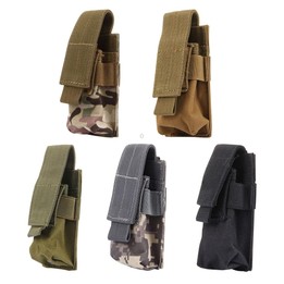 M5 Multifunctional Outdoor Sports Mini Portable Flashlight Protective Cover / Bag, Size: 15 x 4.7 x 2 cm(Dark Red)