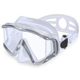 DM600 Silica Gel Diving Mask Swimming Goggles Diving Equipment for Adults (White)