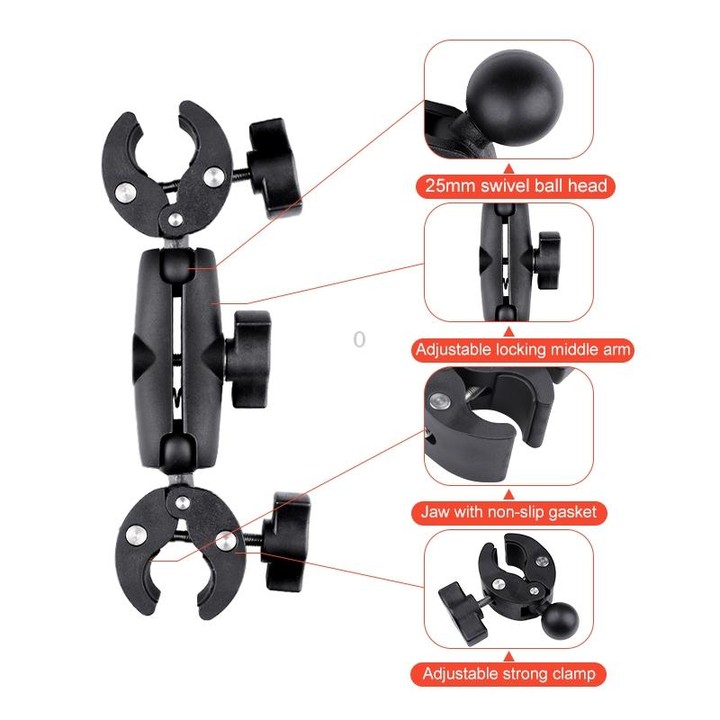 Motorcycle Handlebar Crab Clamp Mount