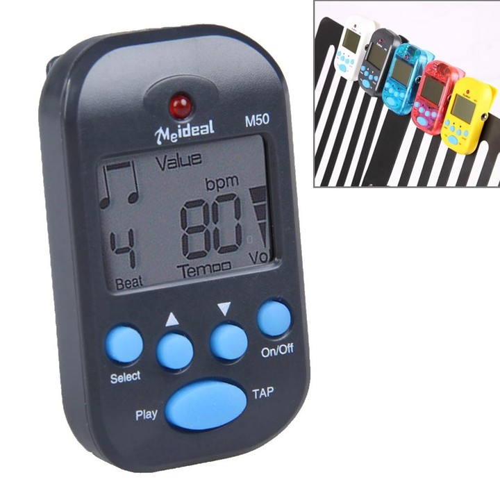 Mini Professional Electronic Piano Violin Clip High-quality Metronome Digital Tuner M50