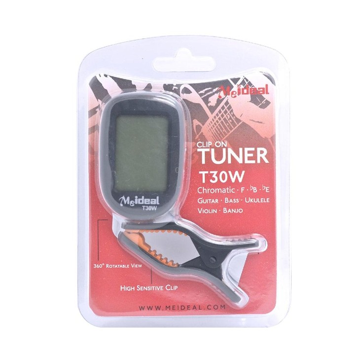 Guitar Tuner Clip on-Accurate Chromatic, Acoustic Guitar Bass Banjo Violin Ukulele Tuner