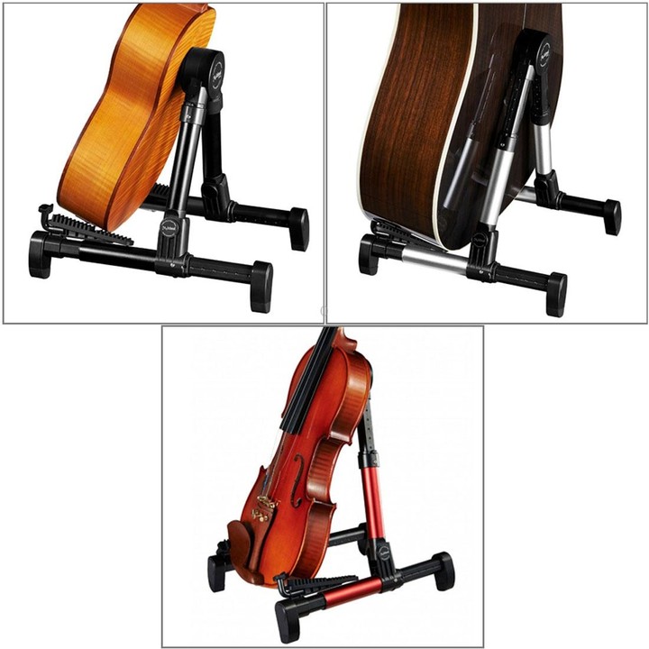 Simple Folding Vertical Guitar Violin Ukulele Bracket Musical Instrument Stand