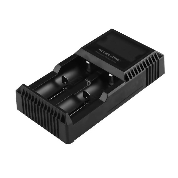 Nitecore D2 Intelligent Digi Smart Charger with LED Indicator for 14500, 16340 (RCR123), 18650, 22650, 26650, Ni-MH and Ni-Cd (A