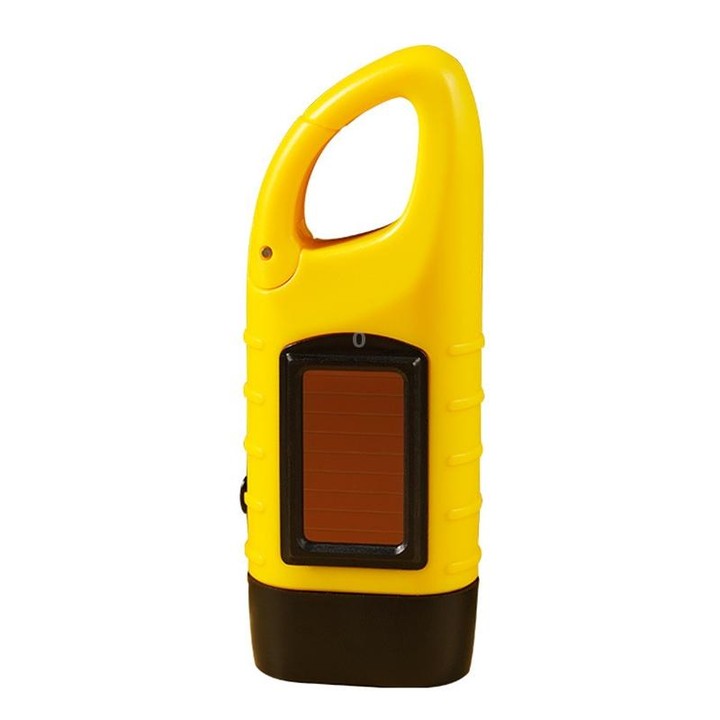 AOTU AT5503 Outdoor Solar Hand-Crank Power Emergency LED Flashlight(Yellow)
