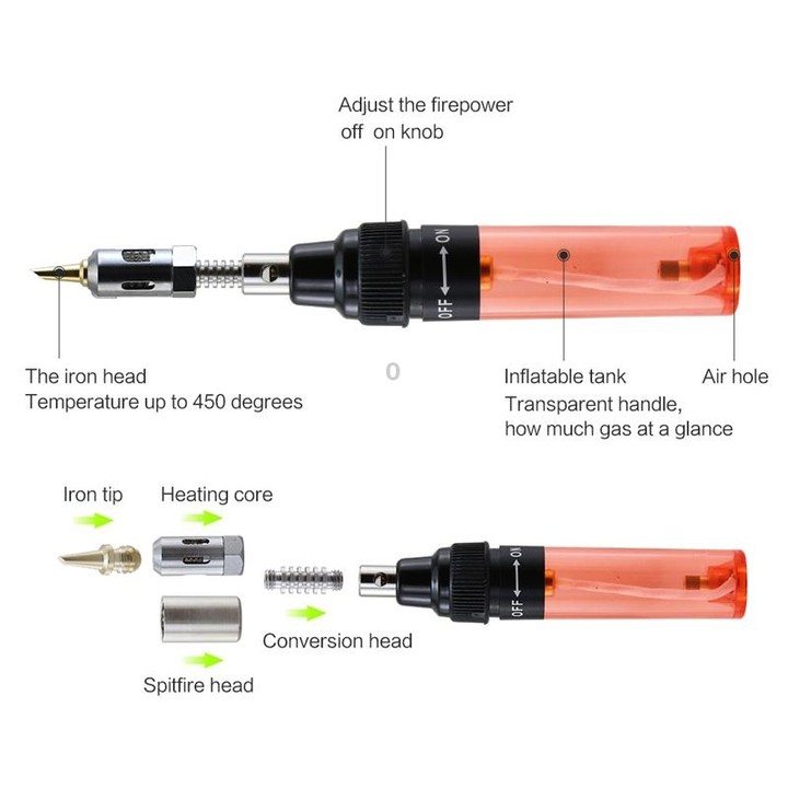 BEST Butane Gas Soldering Iron Pen (Random Color Delivery )