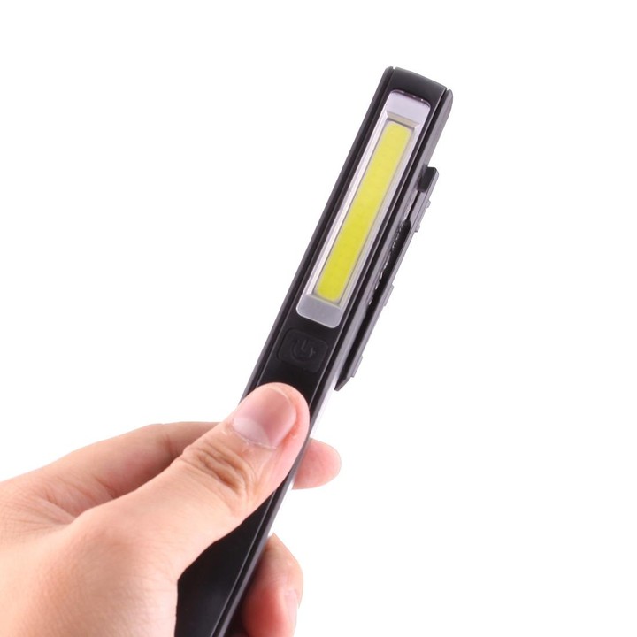 100LM High Brightness Pen Shape Work Light / Flashlight, White Light , COB LED 2-Modes with 90 Degree Rotatable Magnetic Pen Cli