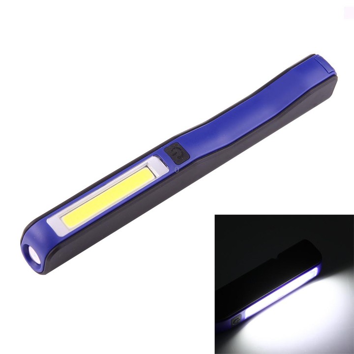 100LM High Brightness Pen Shape Work Light / Flashlight, White Light, COB LED 2-Modes with 90 Degree Rotatable Magnetic Pen Clip