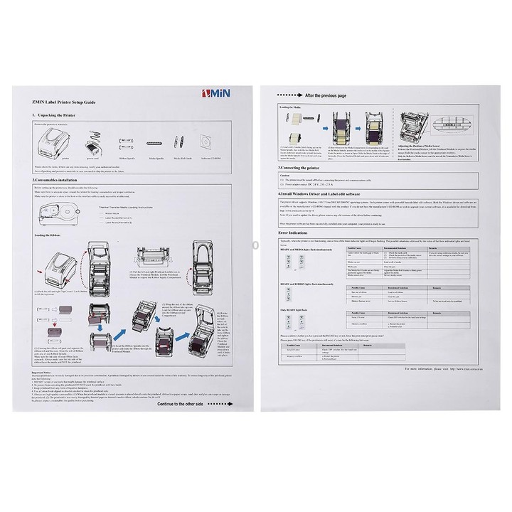 H8 Convenient USB Port Thermal Automatic Calibration Barcode Printer Supermarket, Tea Shop, Restaurant, Max Supported Thermal Pa