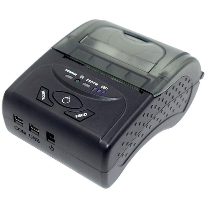 POS-5807 58mm Portable USB Port Thermal Bluetooth Ticket Printer, Max Supported Thermal Paper Size: 57x50mm