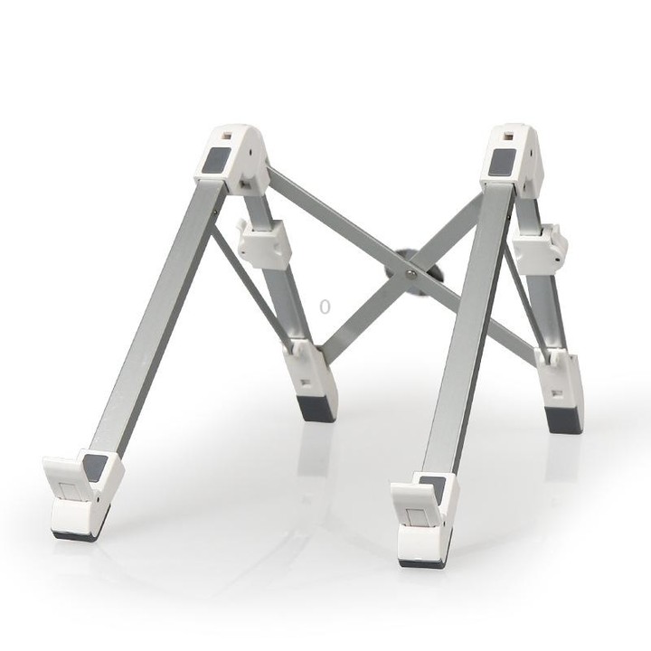 Aluminum Alloy Laptop Height Extender Holder Stand Folding Portable Computer Heat Dissipation Bracket, Size: 24.5x3.3x2.8cm (Whi