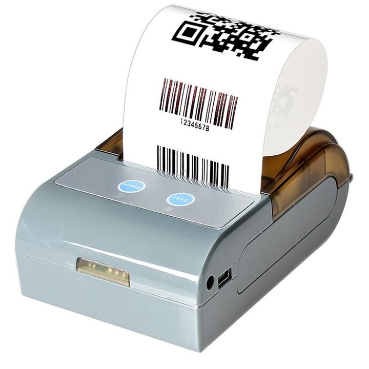 QS-5803 Portable 58mm Bluetooth POS Receipt Thermal Printer(Grey)