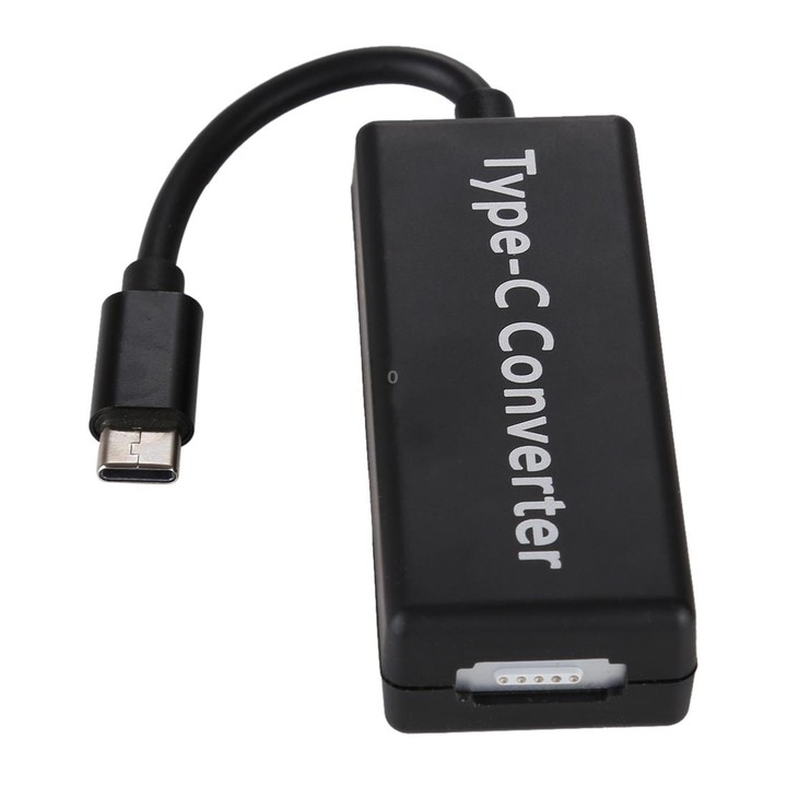 65W 5 Pin MagSafe Series to USB-C / Type-C Converter for MacBook (Black)