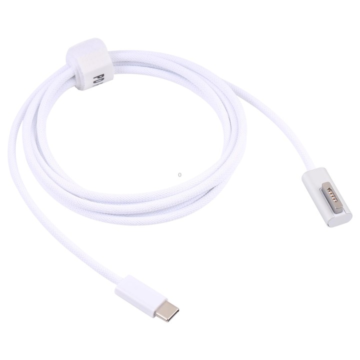 45W / 60W / 65W / 85W 5 Pin MagSafe 2 (T-Shaped) to USB-C / Type-C PD Charging Cable(White)