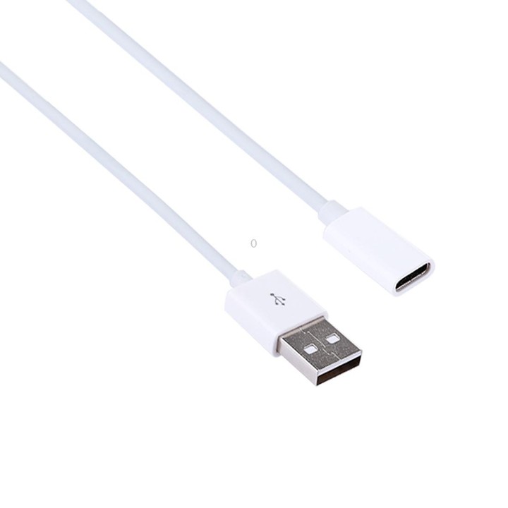 15cm USB 2.0 Male to USB-C / Type-C Female Connector Adapter Cable(White)