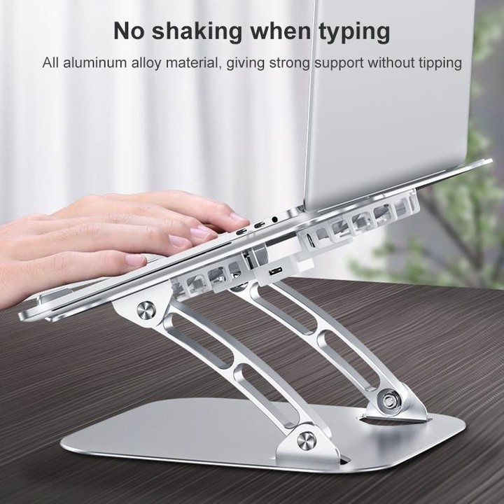 HZ13 Foldable Multi-angle Aluminum Alloy Laptop Fan Cooling Bracket
