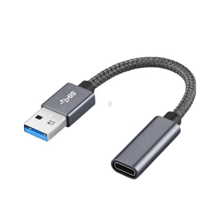 15cm USB 3.0 Male to USB-C / Type-C Female Extension Cable (Grey)
